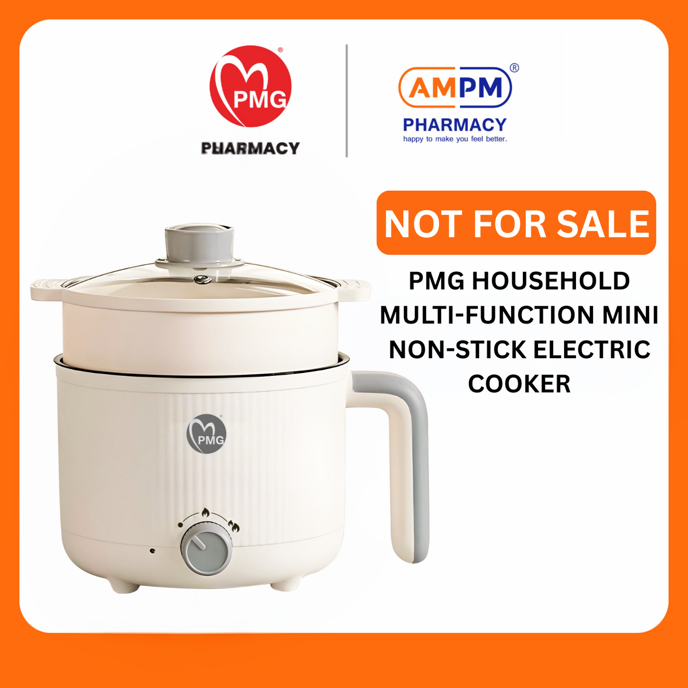 FREE GIFT PMG HOUSEHOLD MULTI-FUNCTION MINI NON-STICK ELECTRIC COOKER ( NOT FOR SALE )