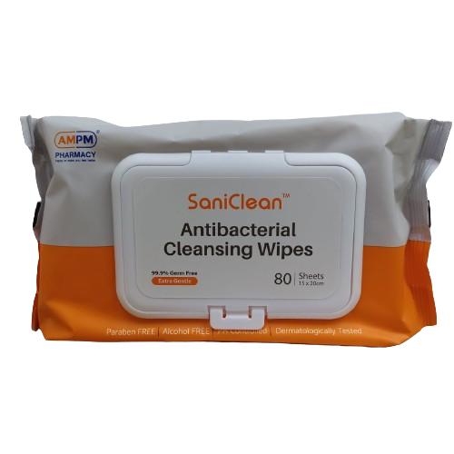 AM PM ANTIBACTERIAL WIPES 80's