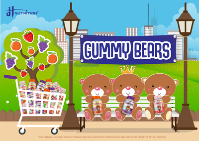 JH NUTRITION Gummy Bears Omega 3+6+9 Orange (90's)