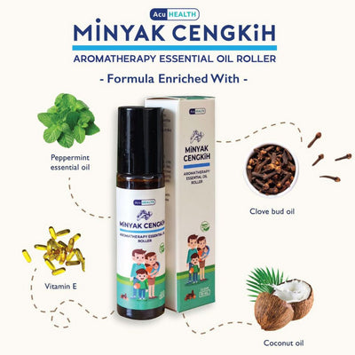 AcuHEALTH Minyak Cengkih Aromatheraphy Essential Oil Roller 10ml