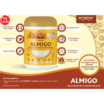 NUTRIBRIDGE ALMIGO (BLENDED NUTS & BEAN) POW 450g