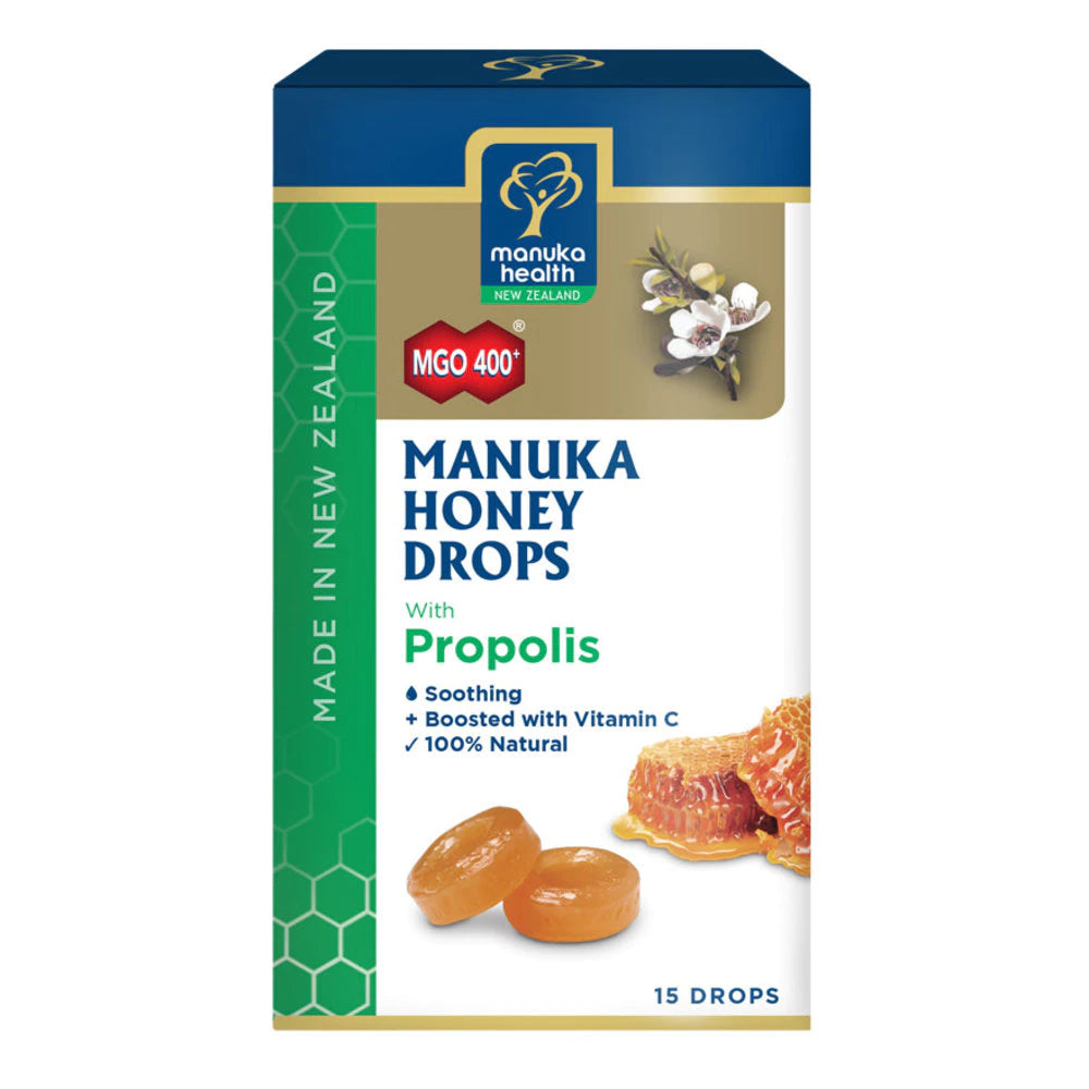 MANUKA HONEY DROPS (PROPOLIS) 15's