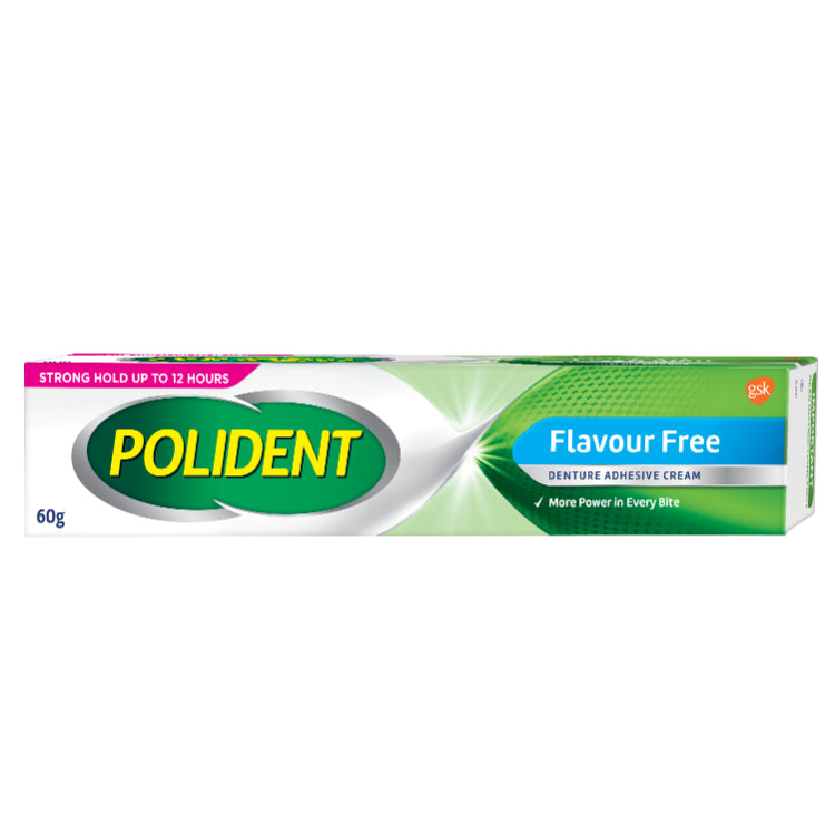 POLIDENT FLAVOUR FREE ADHESIVE CREAM 60g