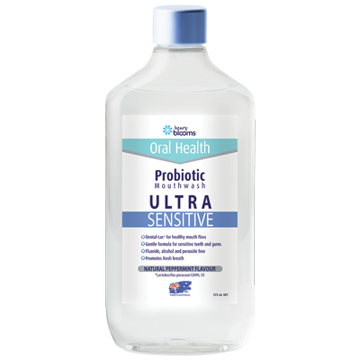 HENRY BLOOMS Adult Ultra Sensitive Probiotic Mouthwash 375ml