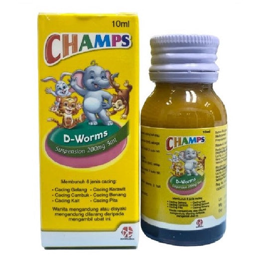 CHAMPS D-WORMS 200mg SUSPENSION 10ml