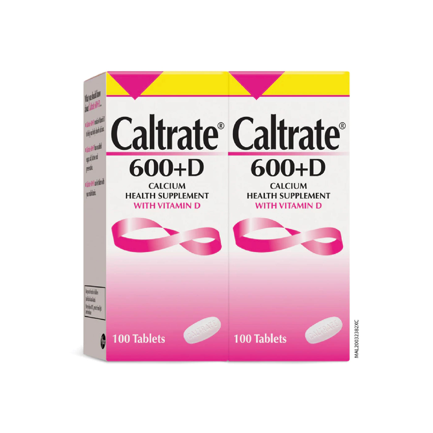 CALTRATE 600+D TABLET 100's
