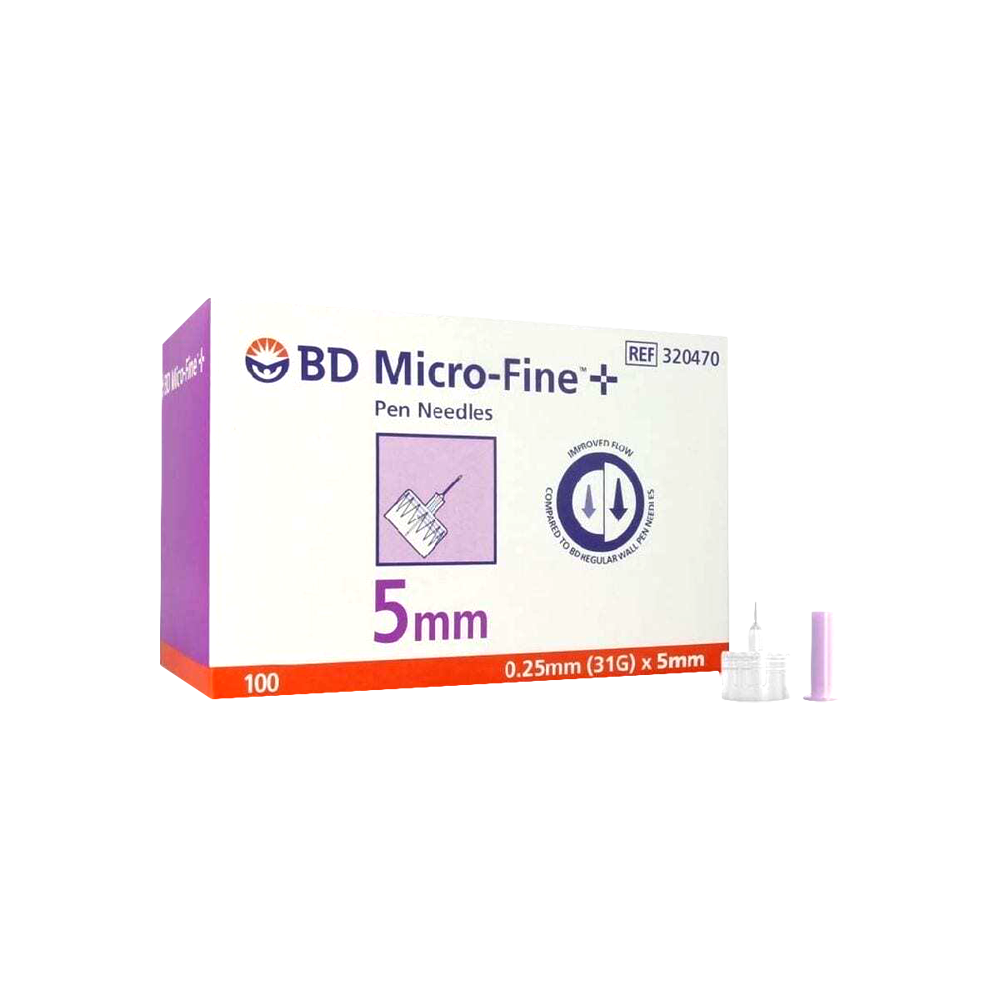BD MICRO-FINE PEN NEEDLE 31G x 5mm x 100's