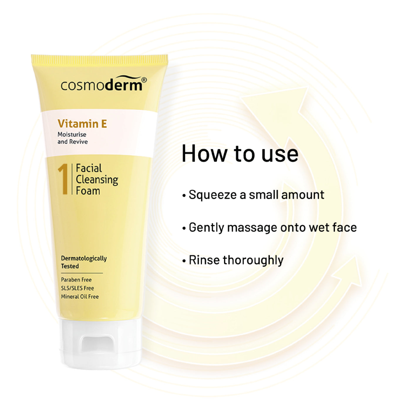 COSMODERM VITAMIN E FACIAL CLEANSER