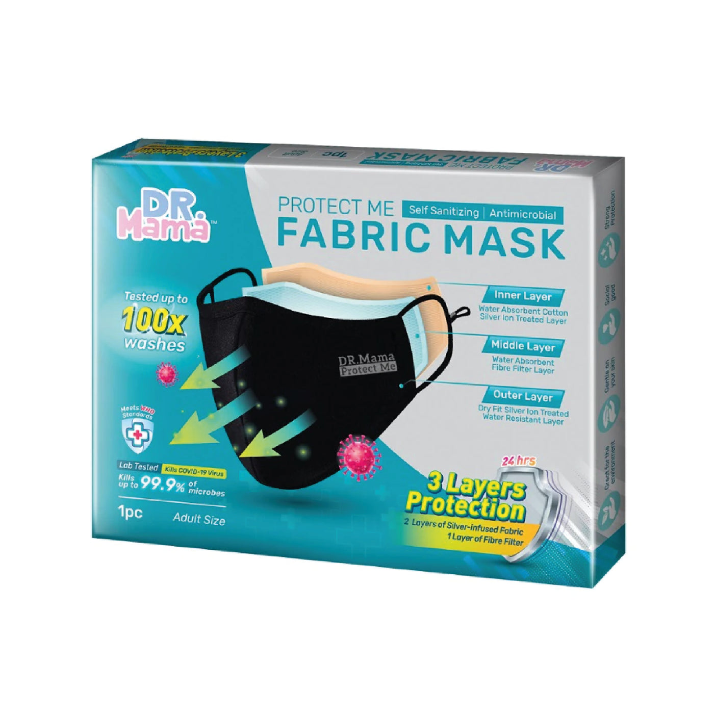 DR.MAMA FABRIC MASK (VERSION 4) (ADULT) 1's