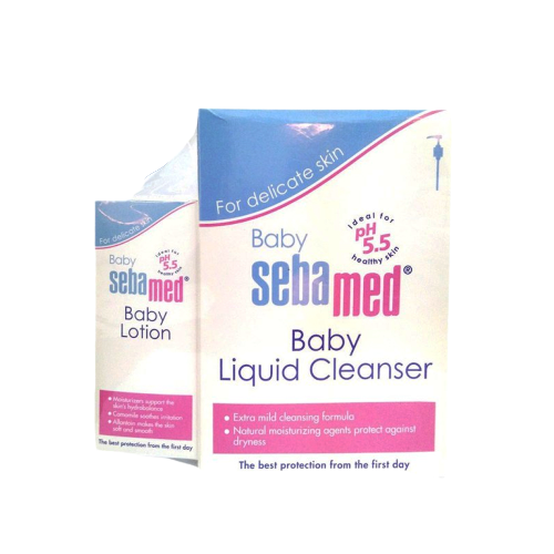 SEBAMED BABY LIQUID CLEANSER 500ml FREE LOTION 100ml (BBLIQ500GWP)