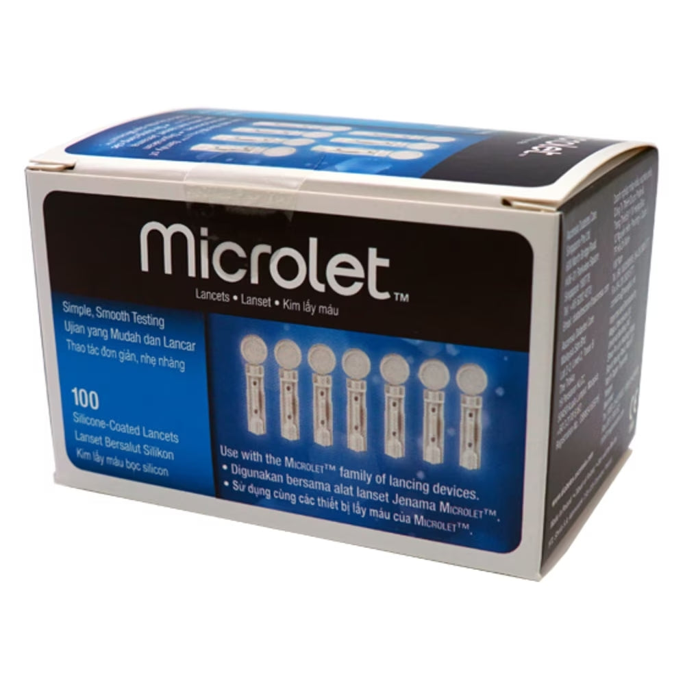 ASCENSIA MICROLET LANCETS 100's