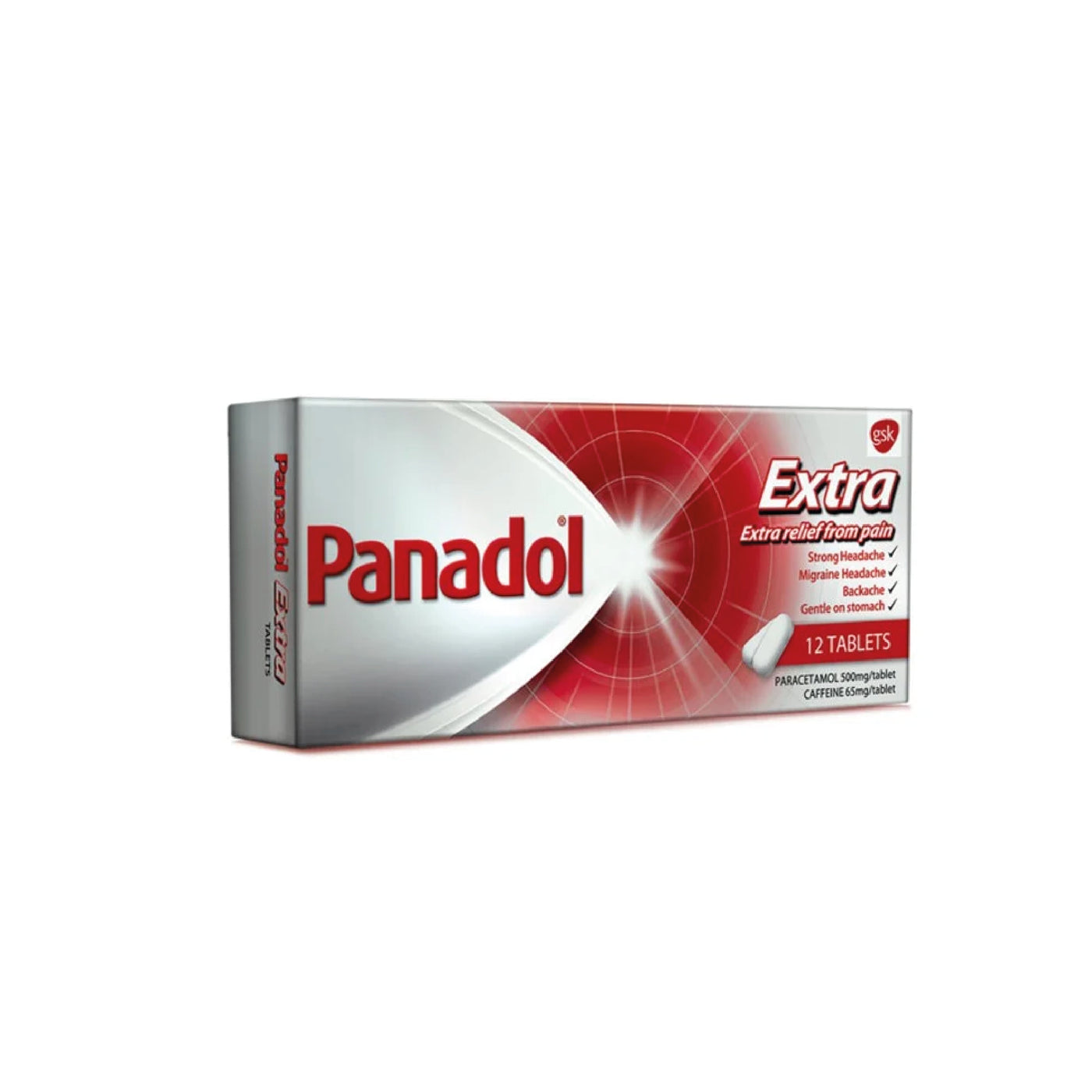 PANADOL EXTRA 500mg TABLET 12's