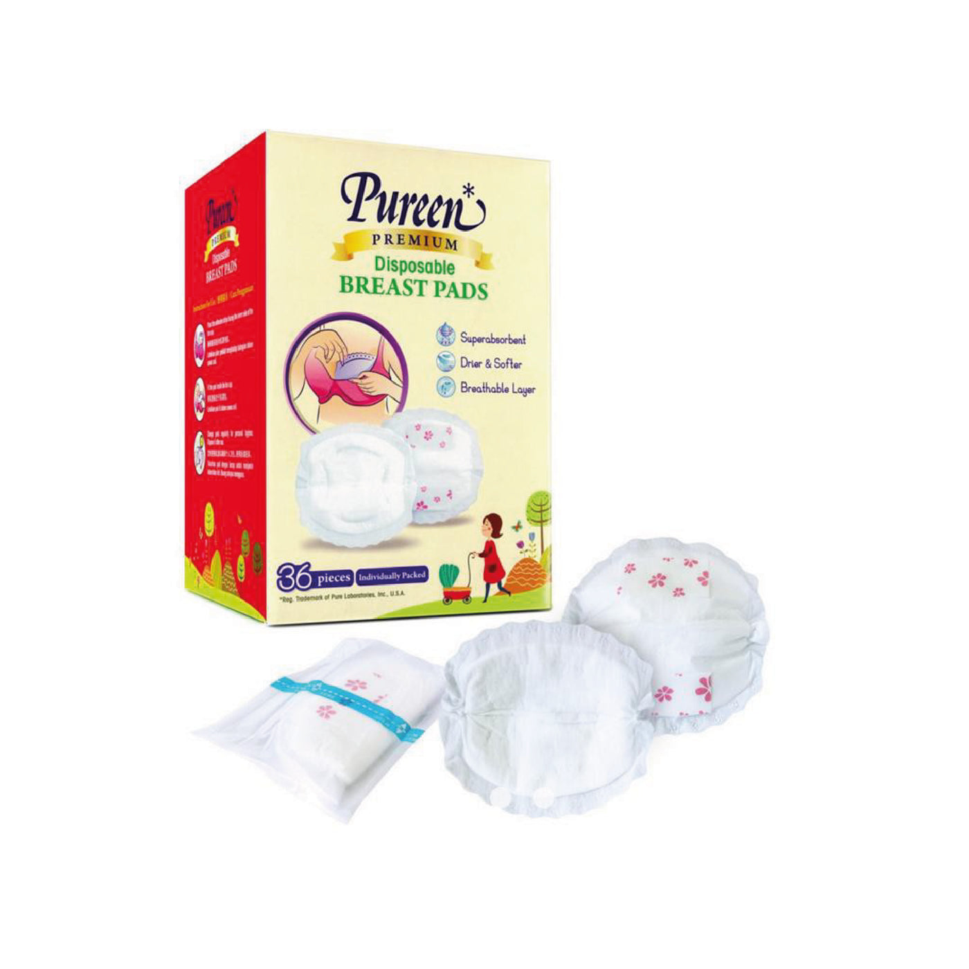 PUREEN DISPOSABLE BREAST PADS 12's (PAD-D12) – AM PM Pharmacy eStore