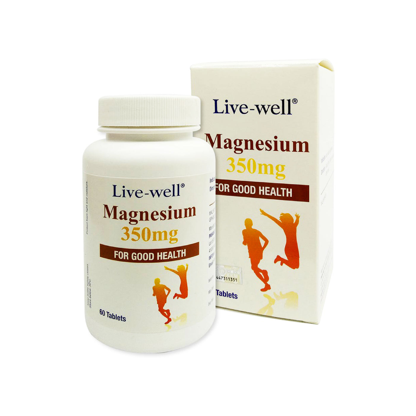 LIVE WELL MAGNESIUM 350mg TABLET 60's