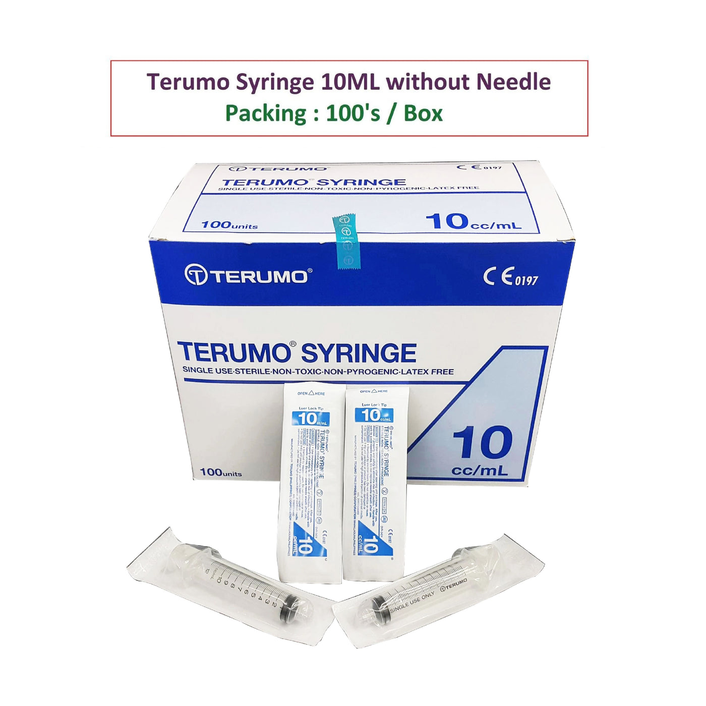 TERUMO SYRINGE 10cc/ml (LUER SLIP) 100's