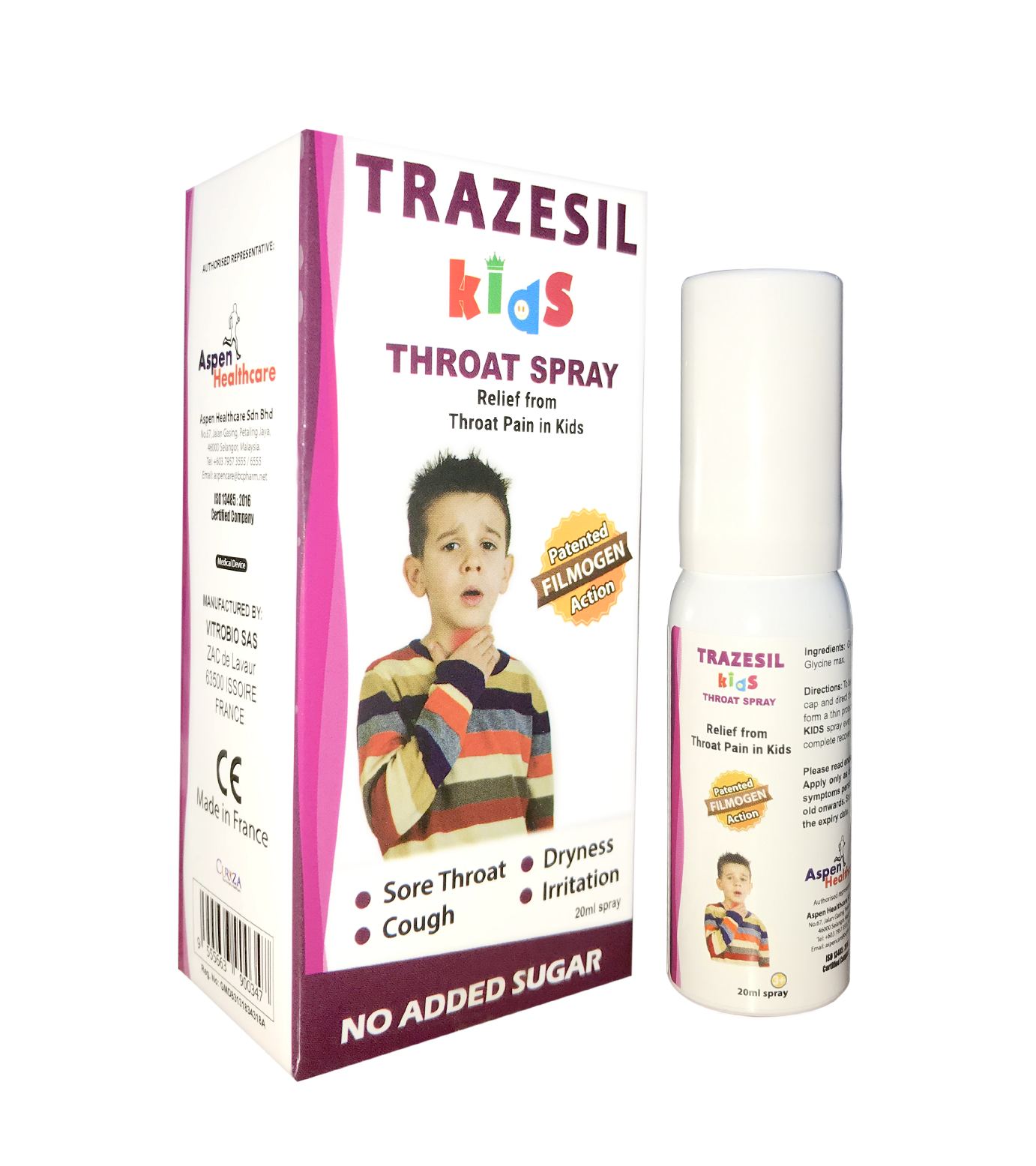 TRAZESIL KIDS THROAT SPRAY 20ml