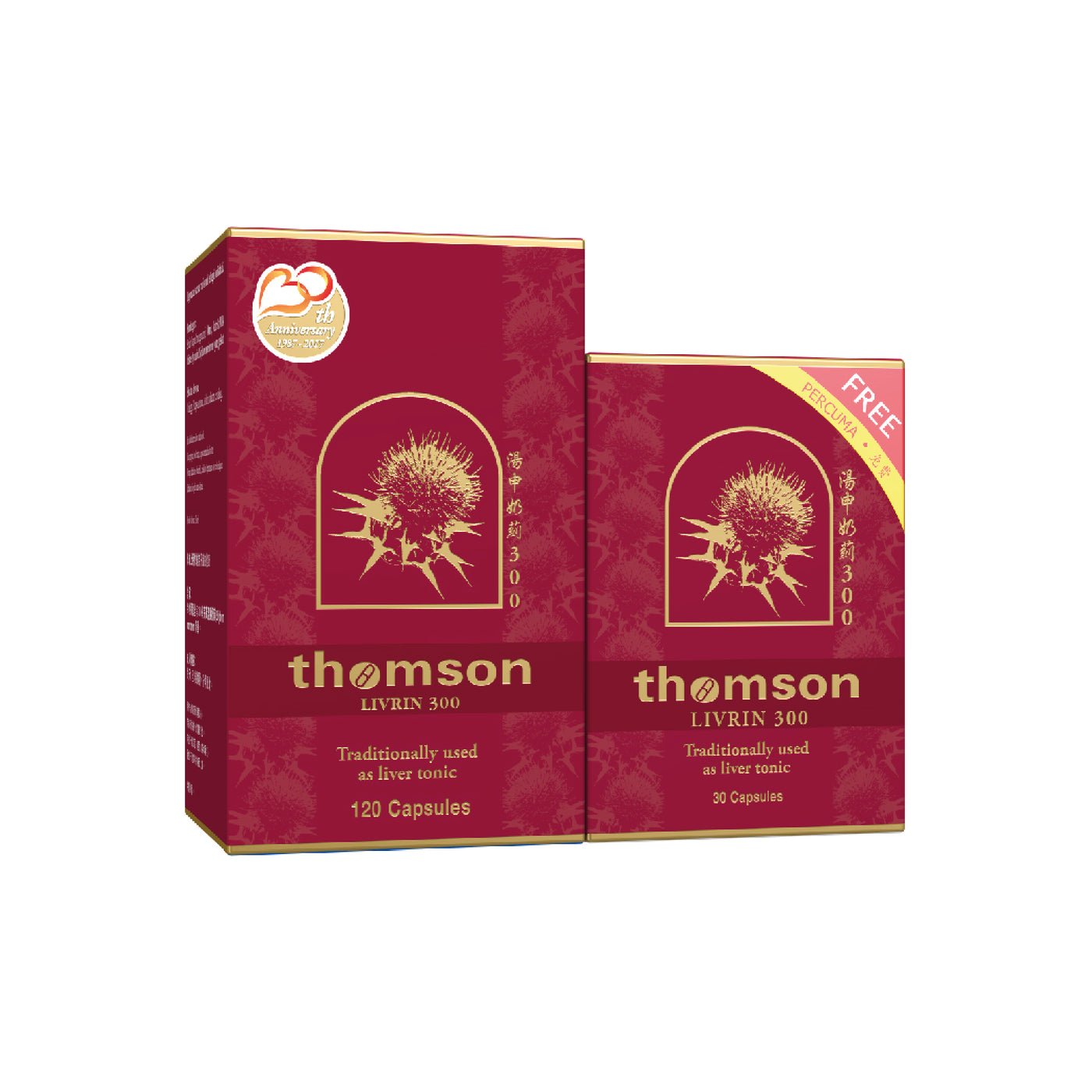 THOMSON LIVRIN 300mg CAPSULE 120's FREE 30's