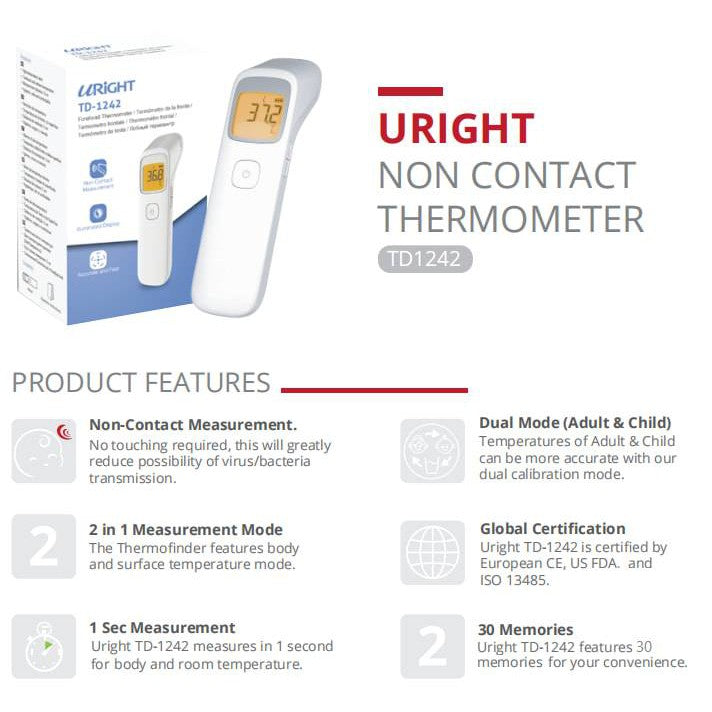 URIGHT NON CONTACT THERMOMETER (TD1242)