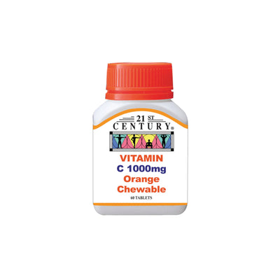 21ST CENTURY Vitamin C 1000mg Chewable (60's)