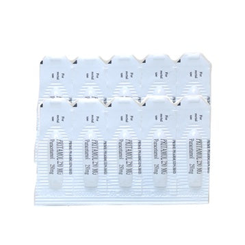 PRITAMOL 250mg SUPPOSITORIES 5's