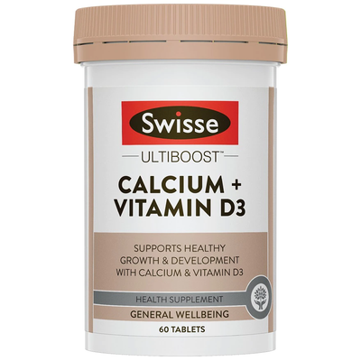 SWISSE ULTIBOOST CALCIUM + VITAMIN D3 TABLET