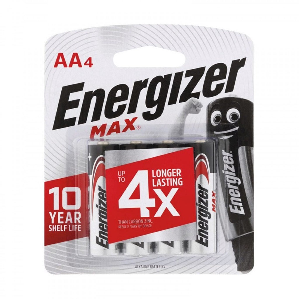 ENERGIZER MAX AA BATTERIES 4's