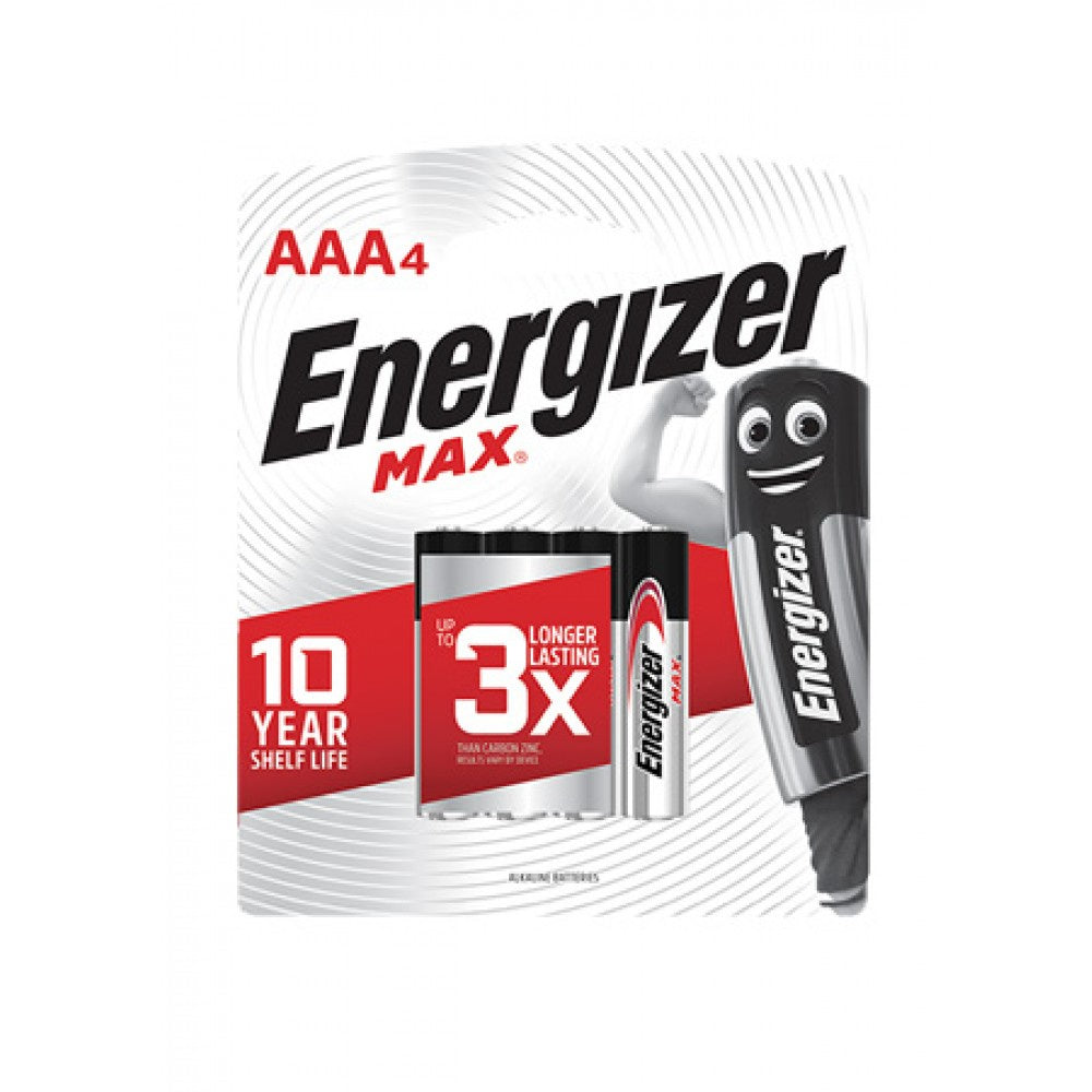 ENERGIZER MAX AAA BATTERIES 4's